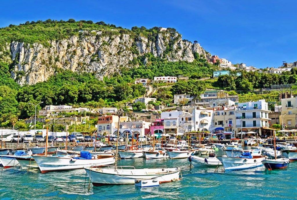 is lungomare capri capri safe at night showing illuminated coastal pathways near the dark sea