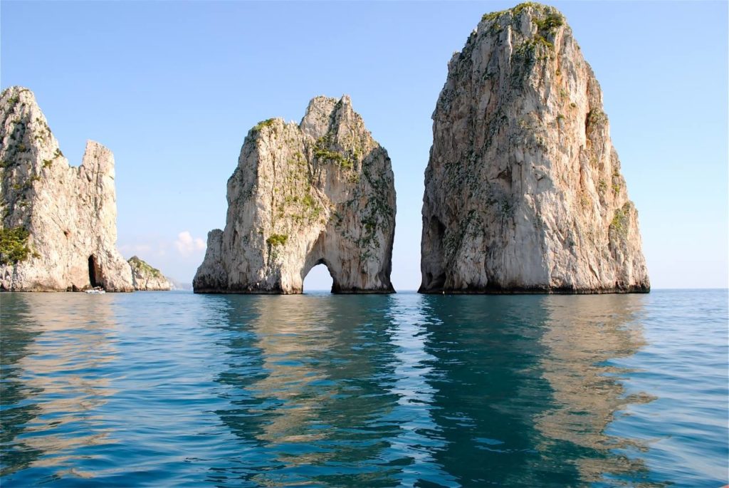 isle of capri naples italy faraglioni rocks sea view