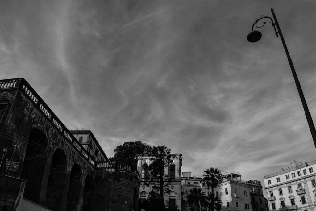 naples vomero neighborhood people enjoying drinks along the panoramic via aniello falcone