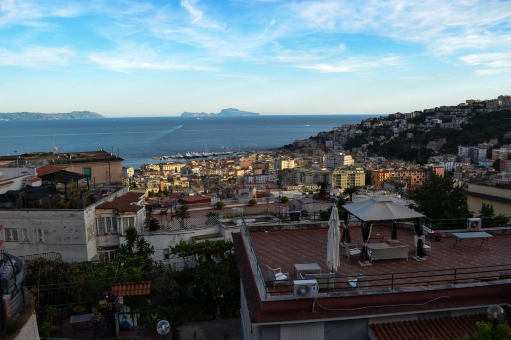 naples photography spots wide panoramic vista of the bay of naples from via aniello falcone at sunset